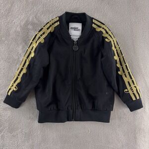 Adidas x Jeremy Scott Track Jacket Toddler Size 2T Black Musical Notes